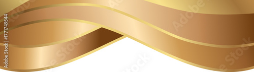 Gold radiant edge border with subtle metallic arc, modern elegant decoration for premium label and product layout.