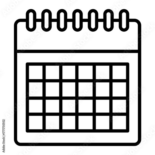 empty calendar icon