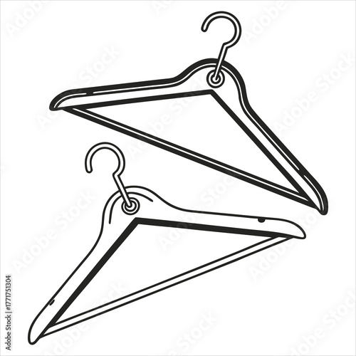 Black coat hanger