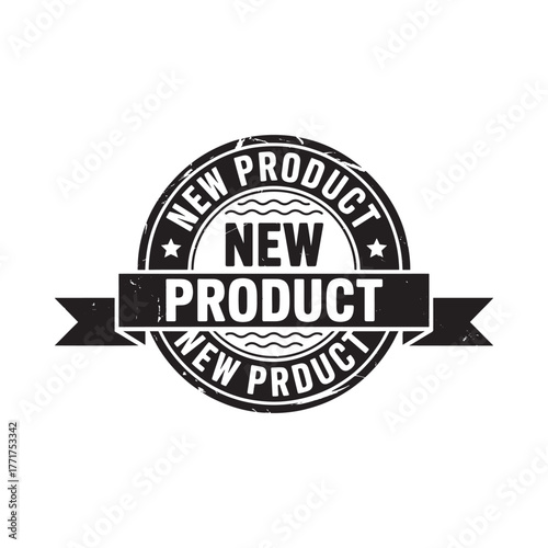 New product stamp seal badge emblem with ribbon