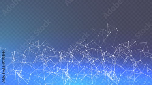 Digital technology cyberspace futuristic background, modern blue tech abstract design graphic neon light effect.
