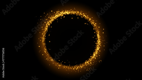 The effect of abstract white light circles on a transparent background. Stock royalty free. PNG	