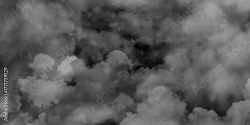 Light Grey and White Abstract Texture. Smoky Grey and White Minimal Background. cloudscape of rain and storm clouds 3d illustration transparent background clip art. Grey storm clouds .
