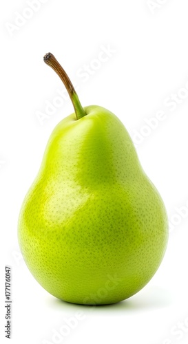 Fresh Green Pear Close-Up A Natural, Healthy Food Source