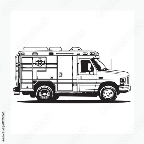 vector fire truck