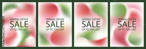 3d noise background. Organic gradient sun garden blurred image. Abstract pastel gradation color palette. Aurora sky light grain vector mesh. Aesthetic music event cover. Fluid spring poster design