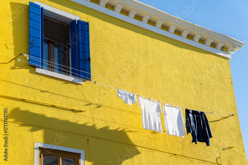 Colorful Houses of Burano Island, Venice, Italy