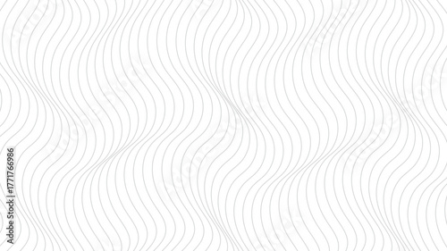Smooth wavy lines ripple across a white background in a symmetrical, rhythmic pattern—ideal for modern textures, abstract design, or optical art.
