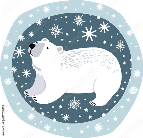 Polar bear vector illustration