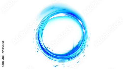 Hd transparent neon glow effects of circles formations 