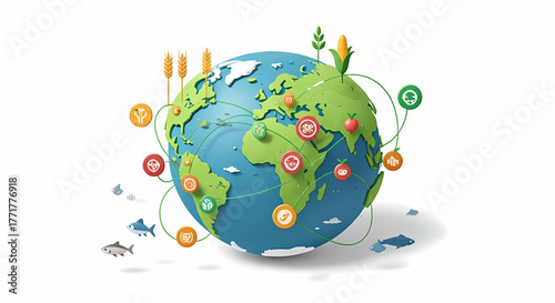 Global Food Network A Visual Representation of Agriculture and Distribution