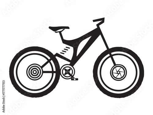 Modern Full-Suspension Mountain Bike