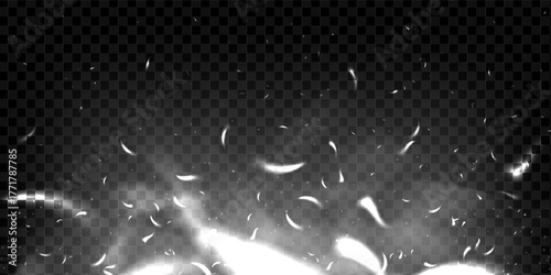 Glowing embers and fiery sparks rising through smoke on dark cinematic background. Realistic fire and heat texture with light and power effect. Perfect for energy or magic themes.