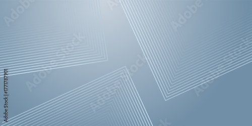 Abstract hexagon lines on gray background. Geometric stripe line art design for poster, brochure, cover, website, banner