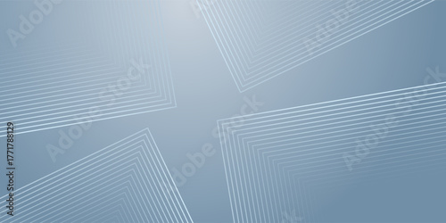 Abstract hexagon lines on gray background. Geometric stripe line art design for poster, brochure, cover, website, banner