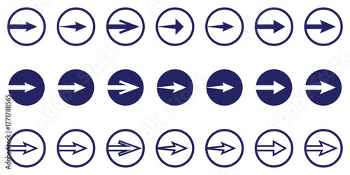Click cursor and hand pointer icon set vector – modern UI UX click symbol collection for website navigation, button action, mobile app interface and web design. Hand pointer icons. Pointer click. Curs