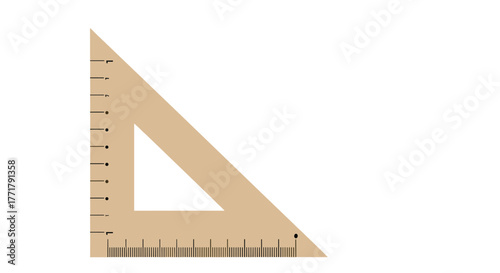 A set square or triangle ruler is a drawing instrument used in technical and architectural drawing for measuring angles and straight lines.