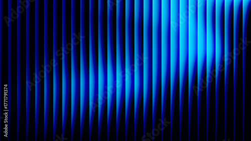 Abstract blue light streaks and stripes overlay pattern with digital glitch effects