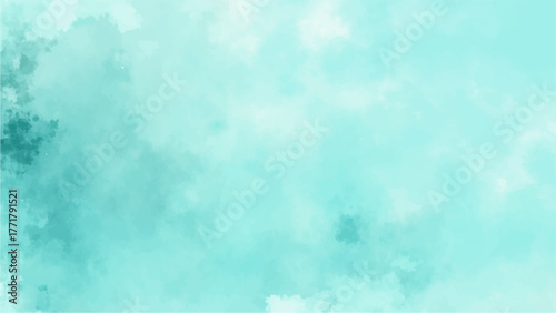 Abstract soft pastel watercolor with gentle shades of light cyan and white blending seamlessly. Smooth gradients and subtle cloud-like transitions. Calm, airy, and minimalistic, evoking , tranquility.