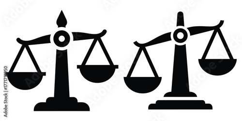 business balance icon vector set