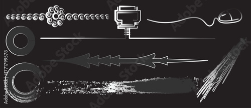 Abstract circular tunnel with glowing center and gradient colors creates dynamic visual effect vector