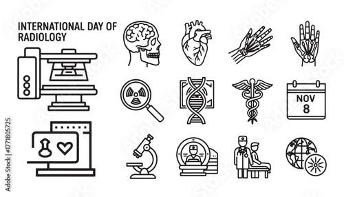 International day of radiology medical illustration collection
