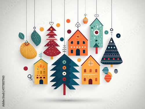 a collection of Christmas d...