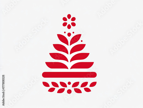 a simple Christmas hat icon