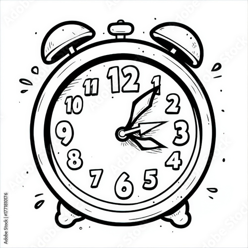 Modern Digital Clock, color...