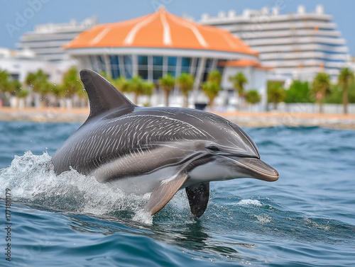 dolphin in the waters of Oman