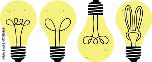 Light bulb ideas creative solutions innovation inspiration