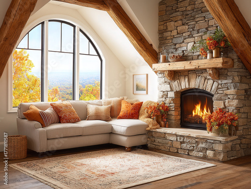 fireplace with a chimney