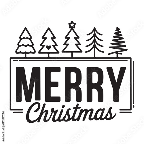 Merry Christmas, Digital Download, Christmas Design Clipart