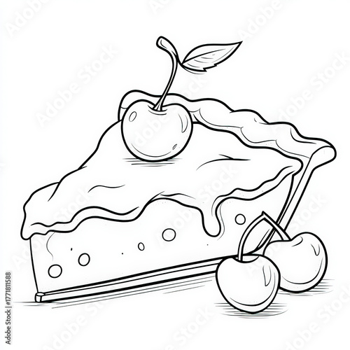 Slice of Pie, coloring page...