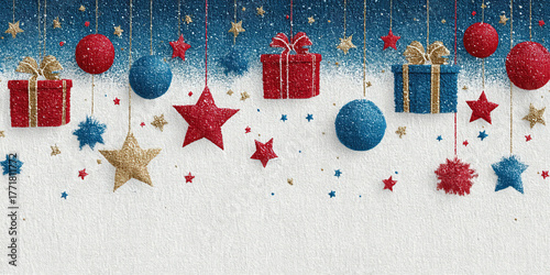 Clean background with corne...