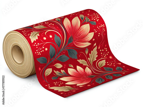 roll of Christmas wrap paper