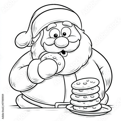 Cookies for Santa, coloring...