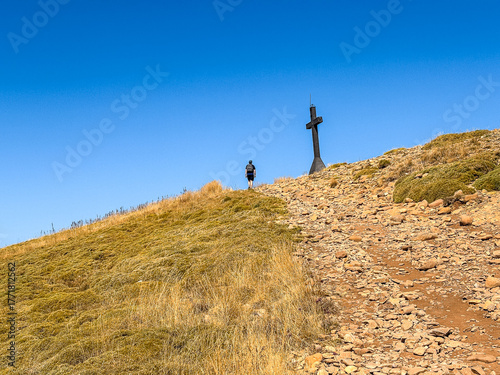 Beautiful street view of Old town in Jaca, Huesca, Spain