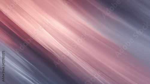 Diagonal streaks of light pink and dusty blue blend smoothly in abstract motion