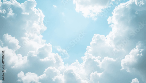 Abstract blue sky with clouds background. Bright white clouds over blue sky. White cloud on blue sky. Natural sky beautiful blue and white texture background. Blue sky with cloud.