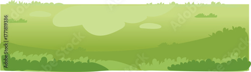 Olive green countryside scene with hills and grass