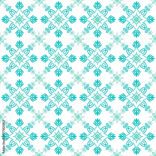 seamless pattern with floral pattern no Ai