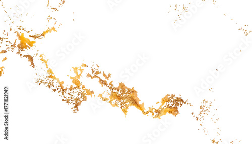 Luxurious glittering gold veins and cracks white background. Gold glitter elegant, beautiful texture. Gold glitter background texture with white background. Texture with gold veins.