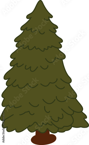 Green Coniferous Tree