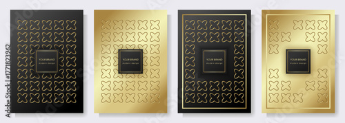 A set of 4 elegant poster templates