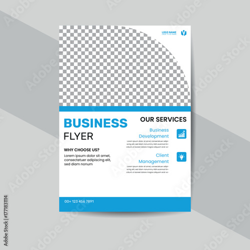 Modern corporate identity and business flayer template design