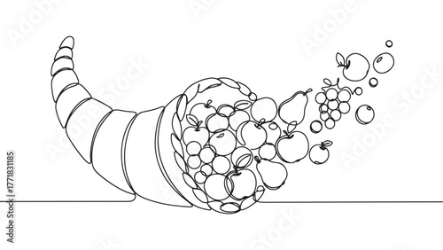 Festive thanksgiving celebration design featuring autumn harvest elements and decorative typography