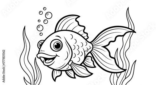 vector illustration of a fish