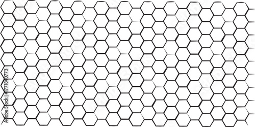 Simple style hexagonal graphic concept. Bee honey comb background seamless. Simple seamless pattern of bee honeycomb cells. Abstract hexagon border pattern geometric creative background. 