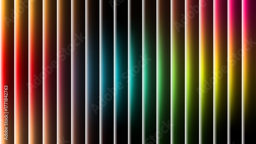 Abstract Multicolored Gradient Stripes with White Highlights and Seamless Transitions for Modern and Dynamic Designs and Backgrounds showcasing a diverse range of colors 